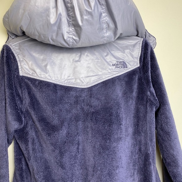 The North Face Women's Oso Hoodie Greystone Blue w/ Scarf & Hat Size M - Picture 10 of 16